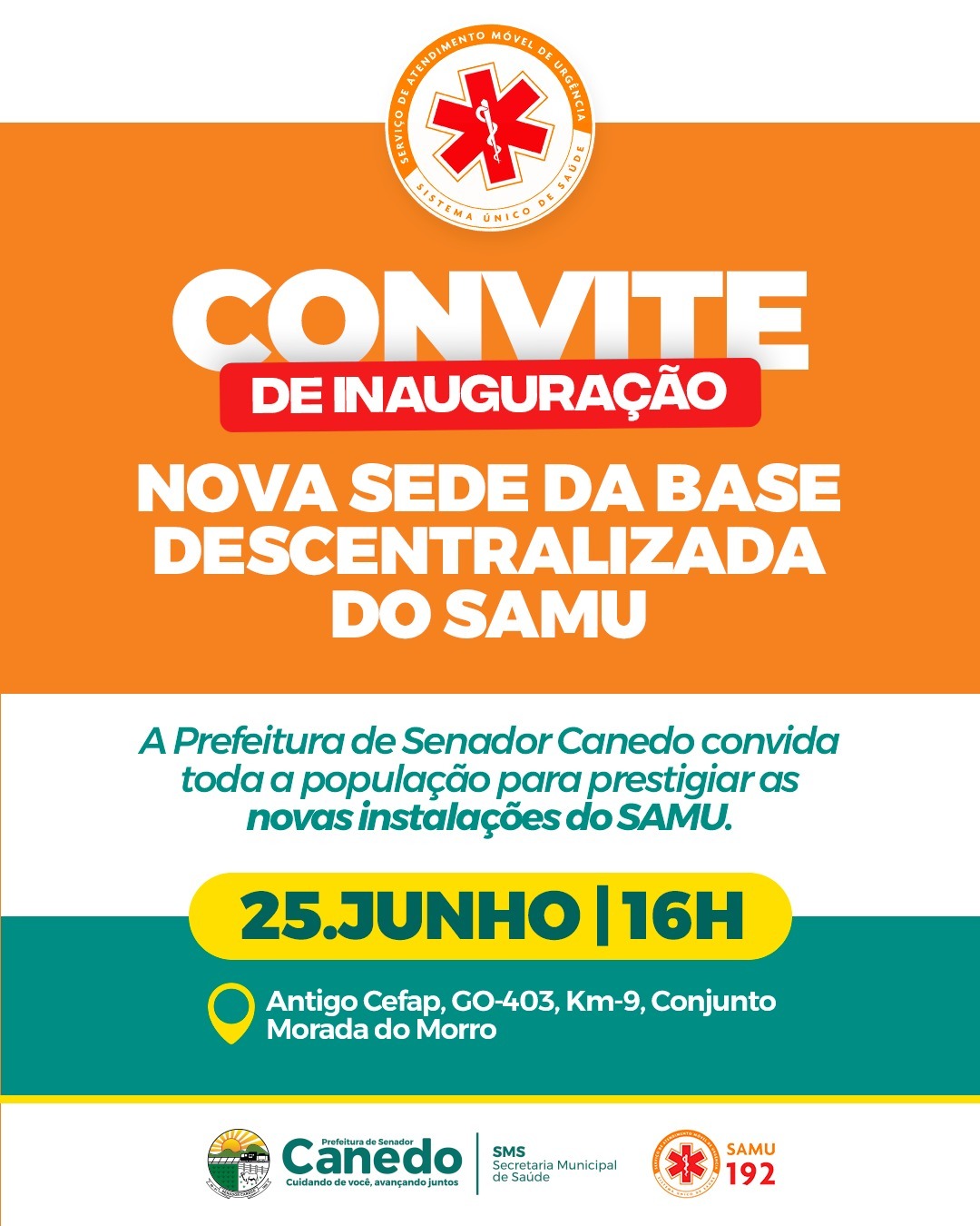 Prefeitura entrega nova sede do SAMU em Senador Canedo