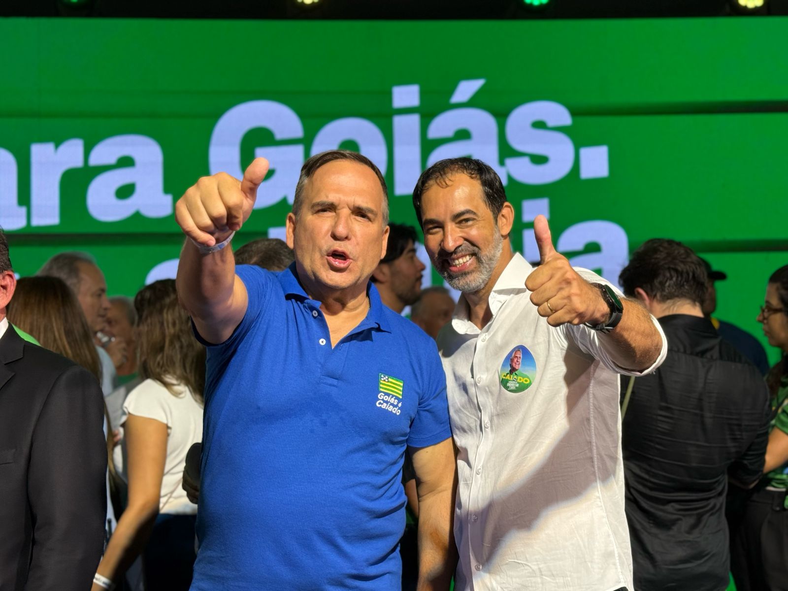 Pellozo participa do lançamento da pré-candidatura de Caiado à presidência