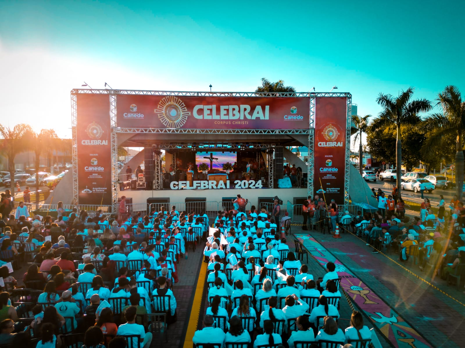 Senador Canedo promove o Celebrai 2025 no feriado de Corpus Christi