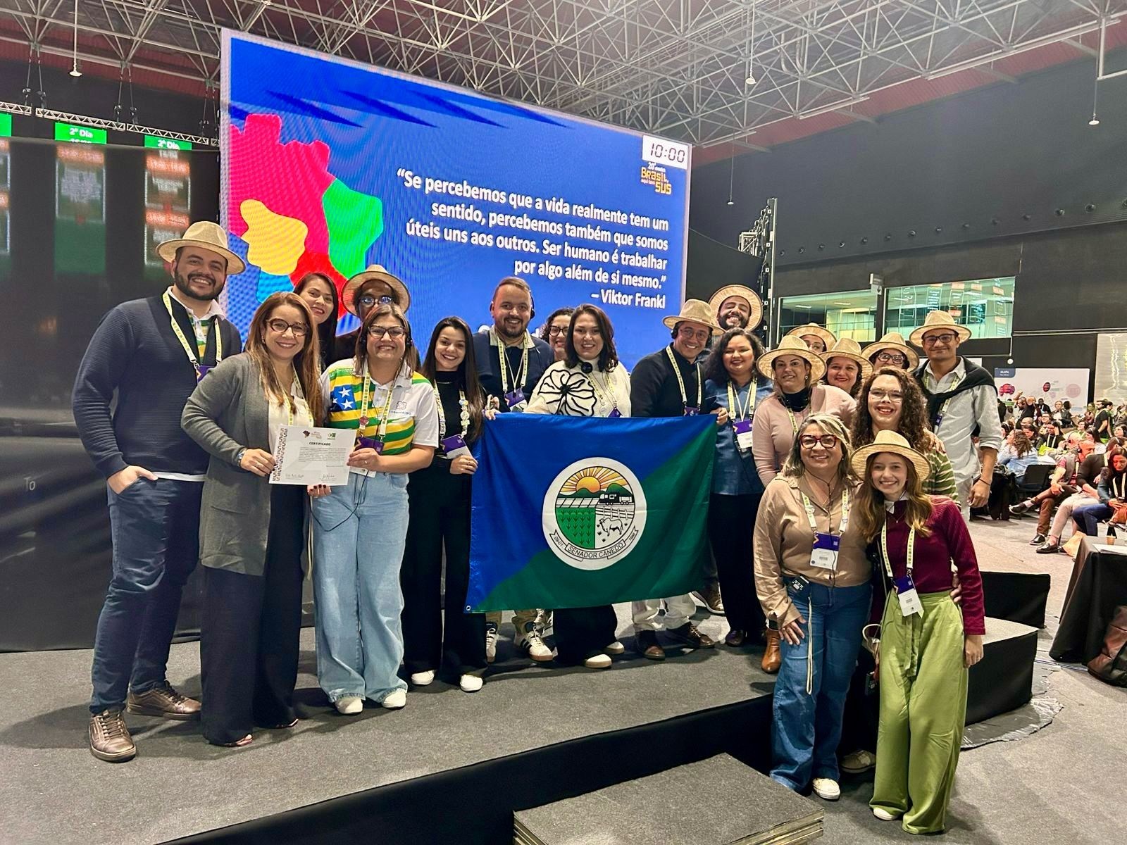 Senador Canedo apresenta quatro projetos na 20ª Mostra “Brasil, Aqui Tem SUS” em Belo Horizonte