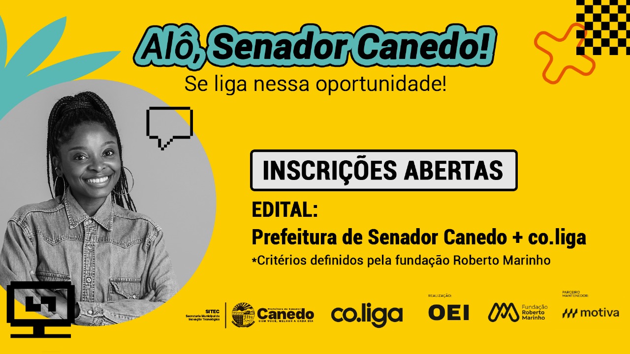 Prefeitura e plataforma co.liga tem inscrições abertas para formação gratuita e com bolsa de estudo em Senador Canedo