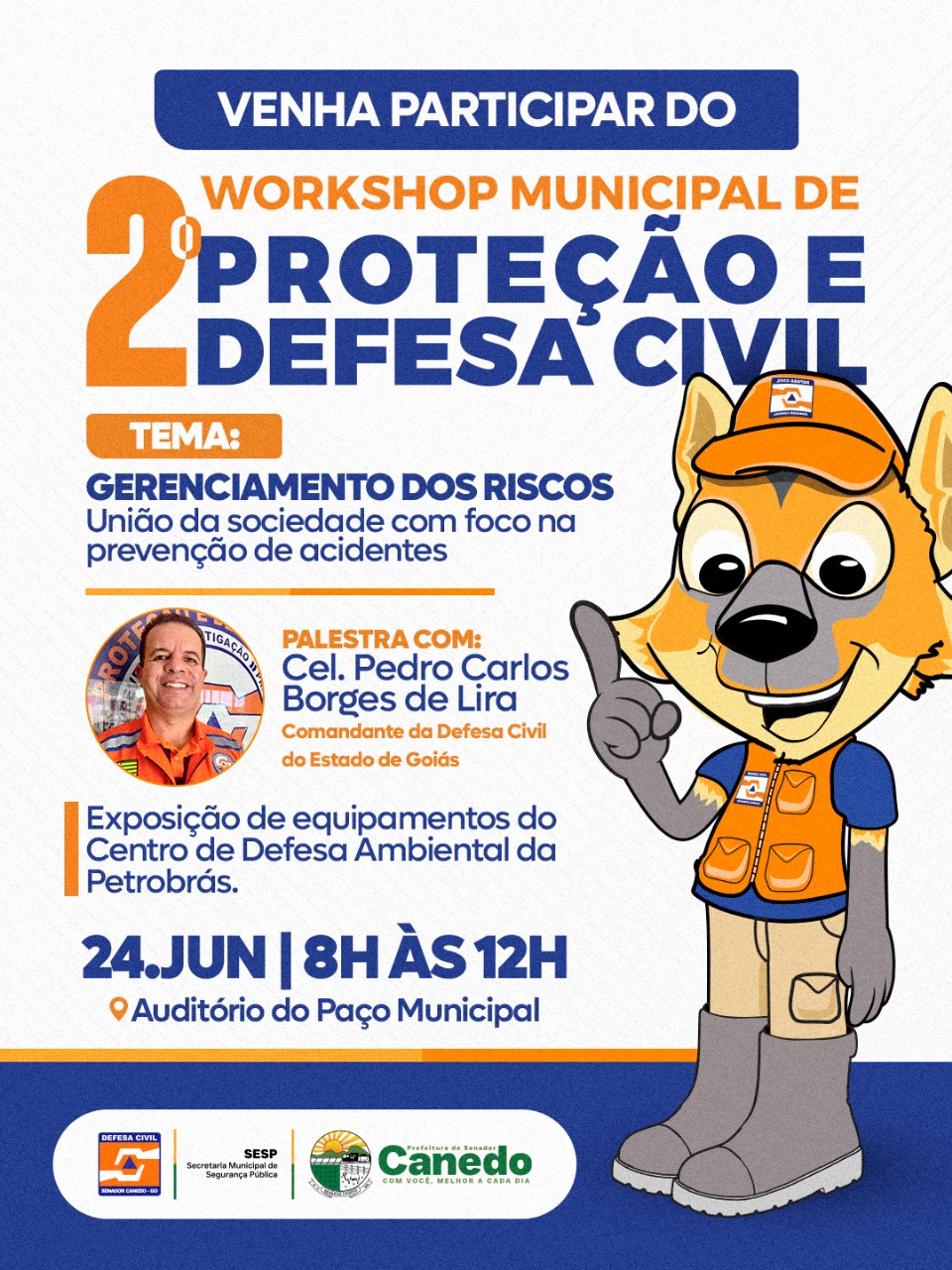 Senador Canedo promove o 2º Workshop de Proteção e Defesa Civil