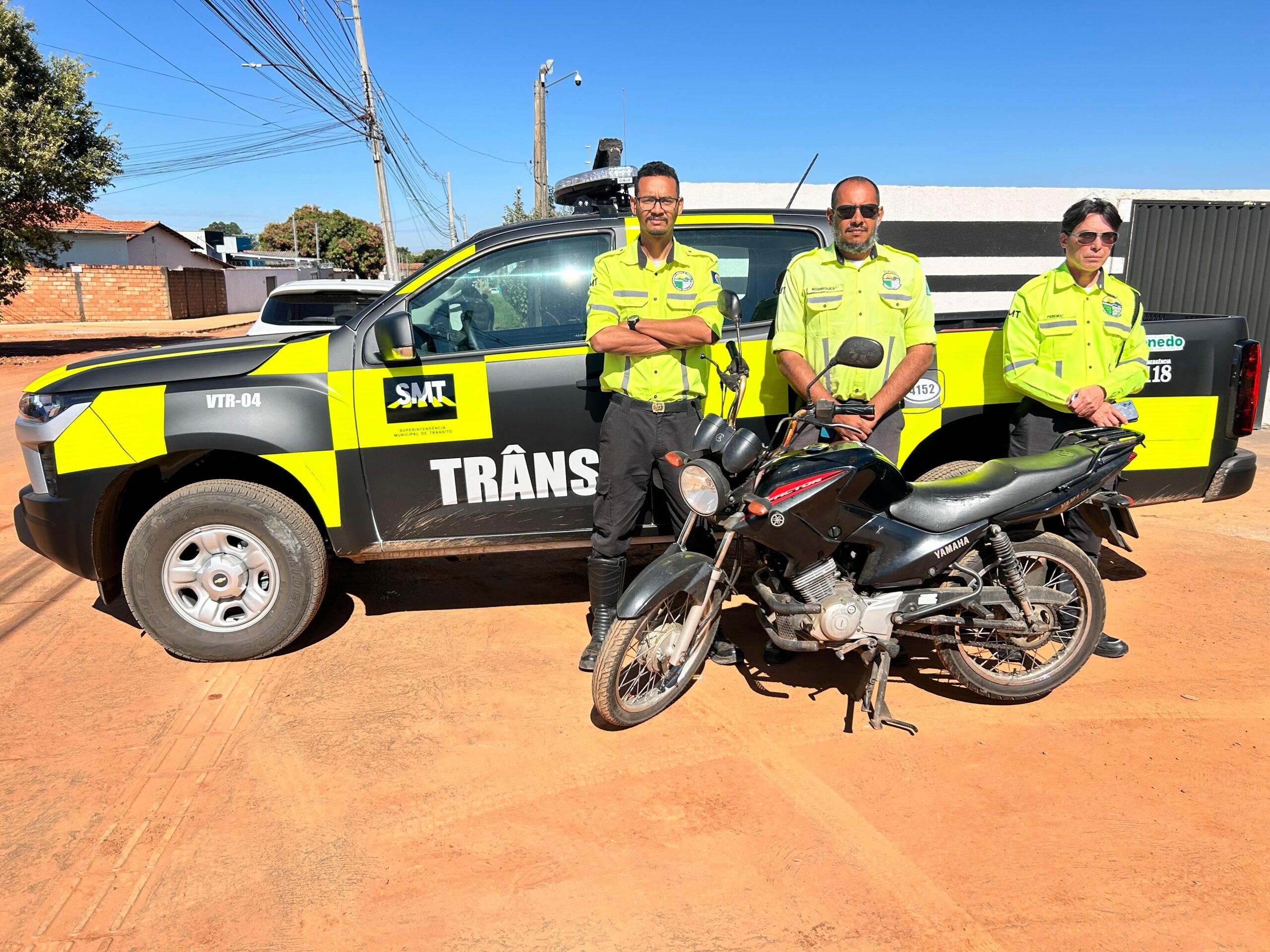 Motocicleta com placa adulterada e registro de furto é apreendida em Senador Canedo