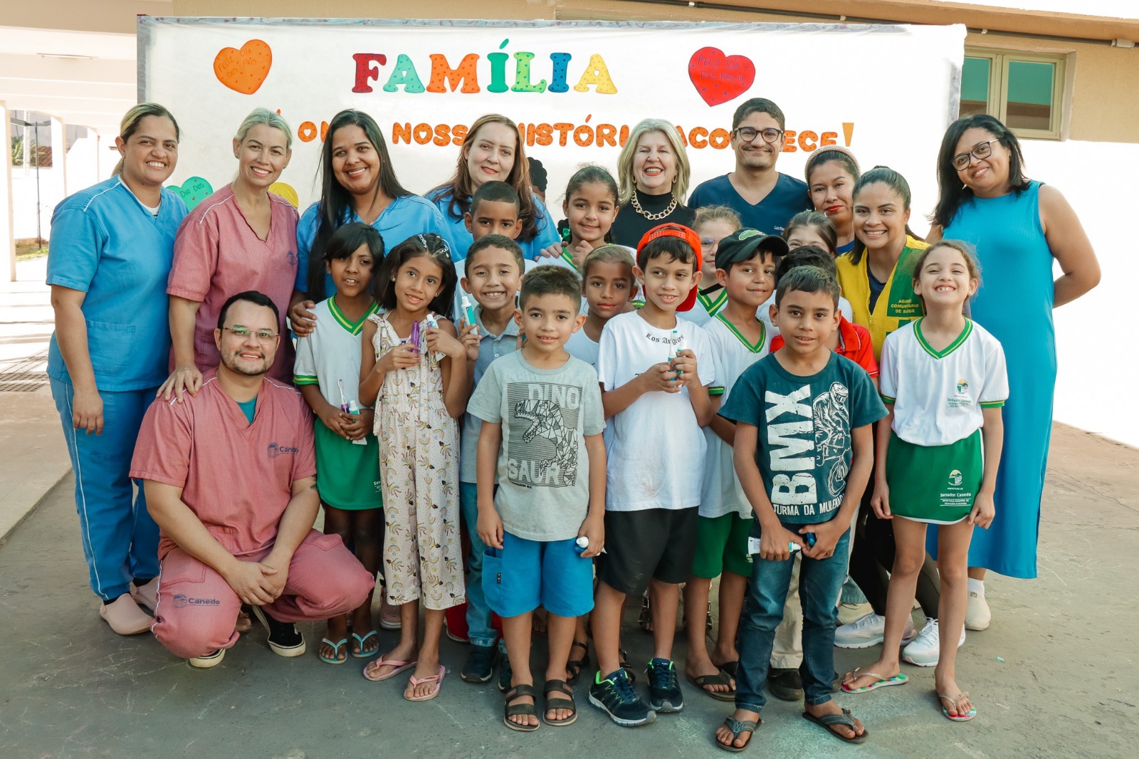 Senador Canedo realiza ação do “S” de Saúde na Escola Municipal Marcos Antônio Monteiro Mascarenhas