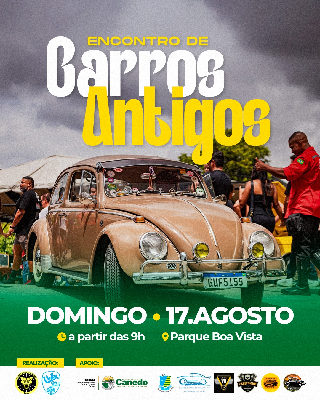 Senador Canedo recebe encontro de carros antigos no Parque Boa Vista