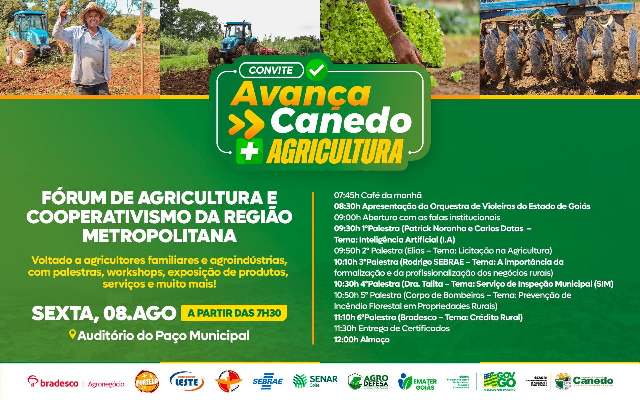 Fórum discute agricultura e cooperativismo em Senador Canedo