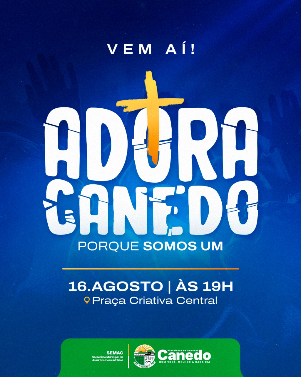 Contagem regressiva para o Adora Canedo 2025 na Praça Criativa Central