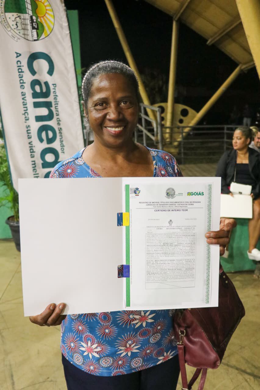 Regularização Fundiária avança no Jardim das Oliveiras em Senador Canedo