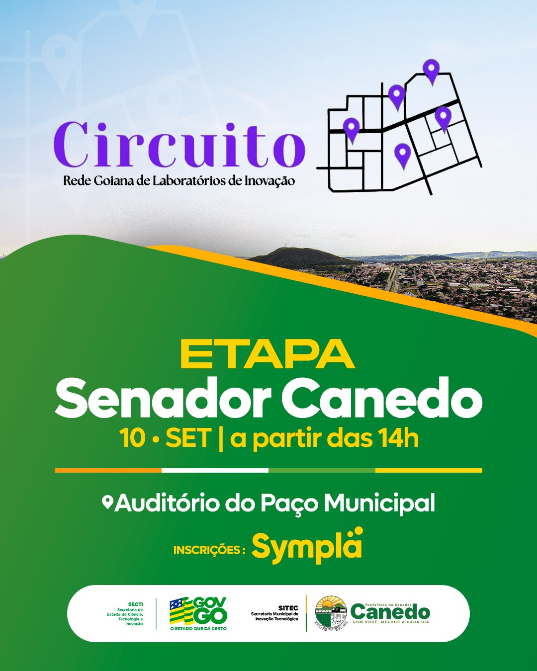 Senador Canedo recebe Circuito da Rede Goiana de Laboratórios de Inovação nesta quarta-feira,10