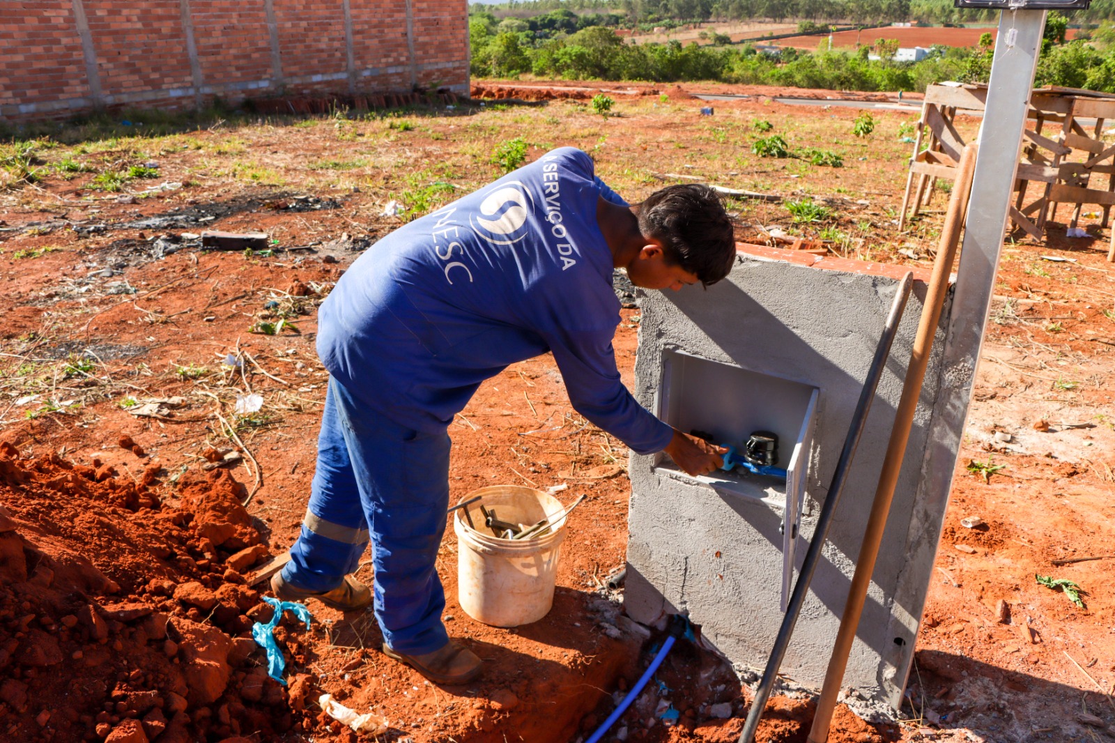 Sanesc realiza mais de 200 novas ligações de água em Senador Canedo