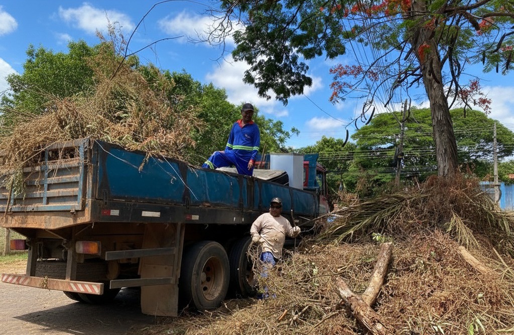 Poda de árvores garante segurança e reforça manutenção urbana em Senador Canedo