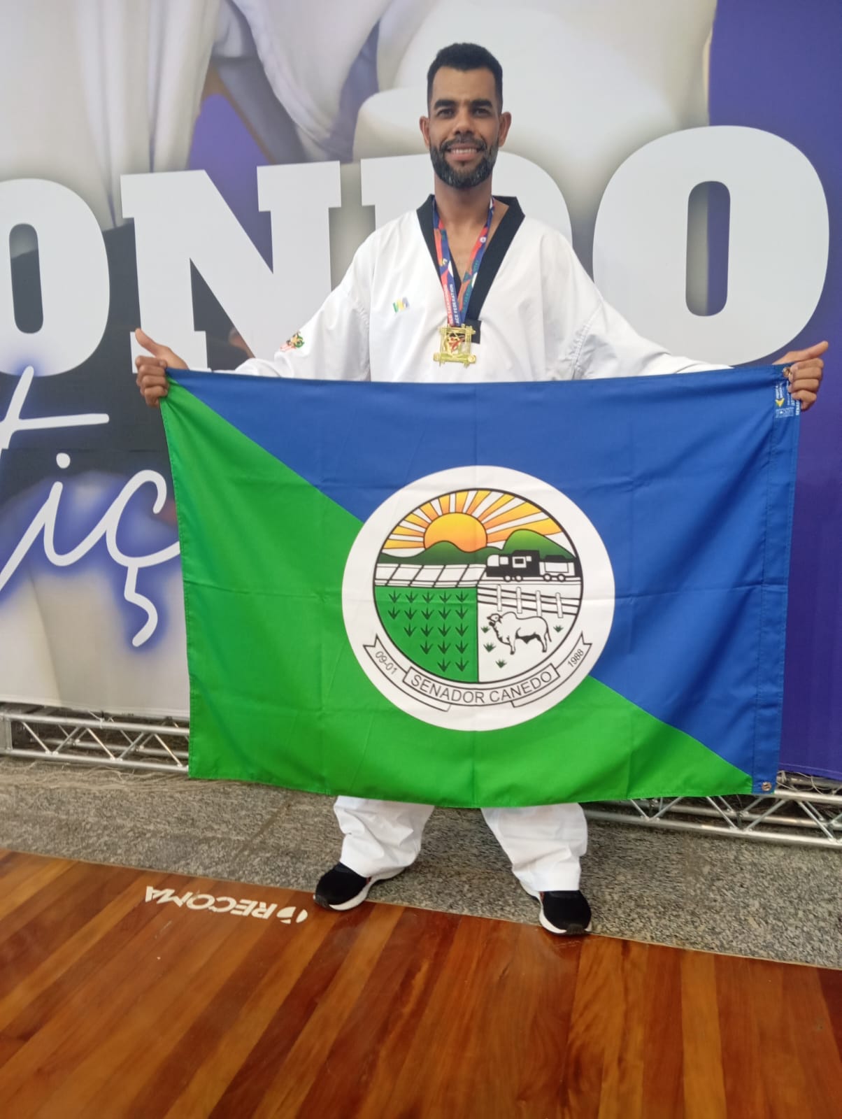 Carreata em homenagem aos campeões mundiais de Taekwondo acontece nesta quinta em Senador Canedo