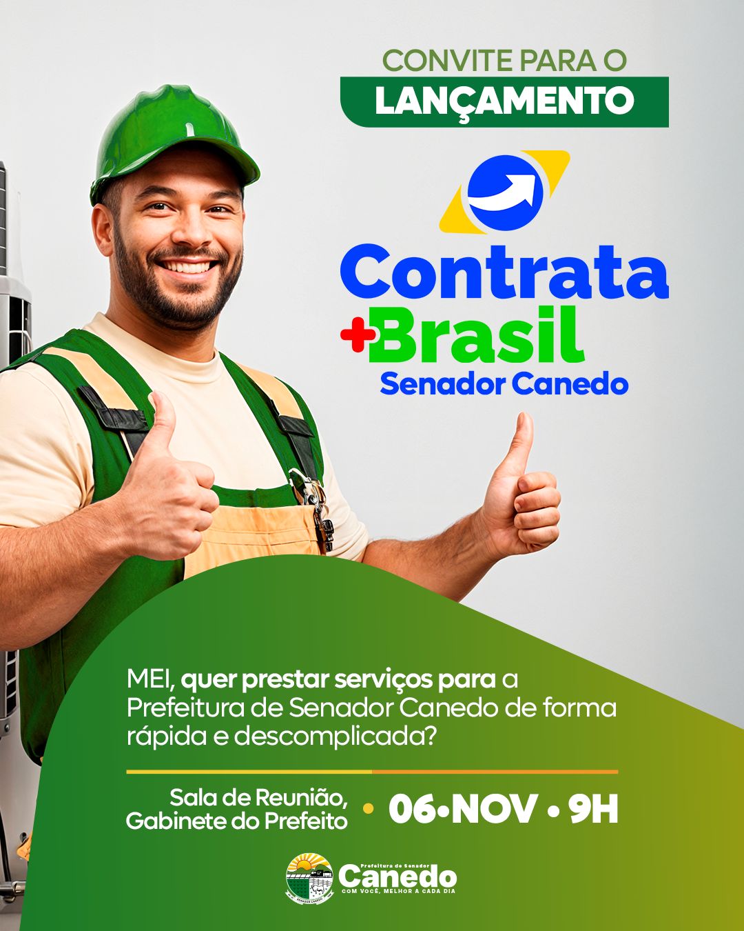 Senador Canedo é o primeiro município da região metropolitana a adotar o novo sistema nacional de contratações públicas