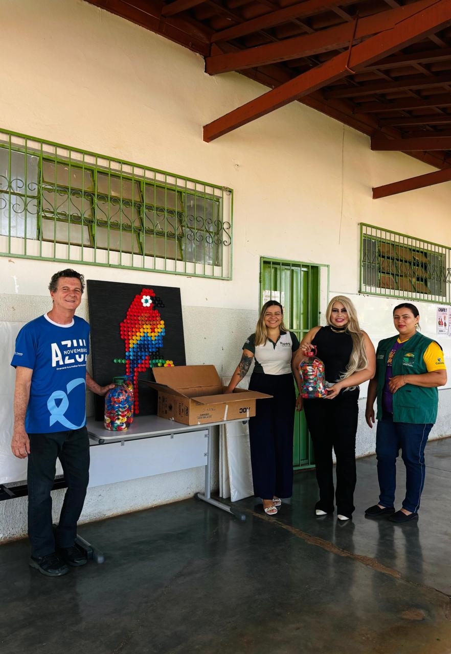 Amma de Senador Canedo apresenta Projeto Tampinhas que Contam Histórias