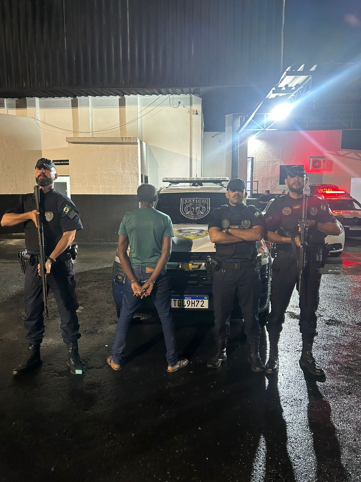 Equipe do Tático da GCM faz ação integrada e captura foragido da Justiça em Senador Canedo