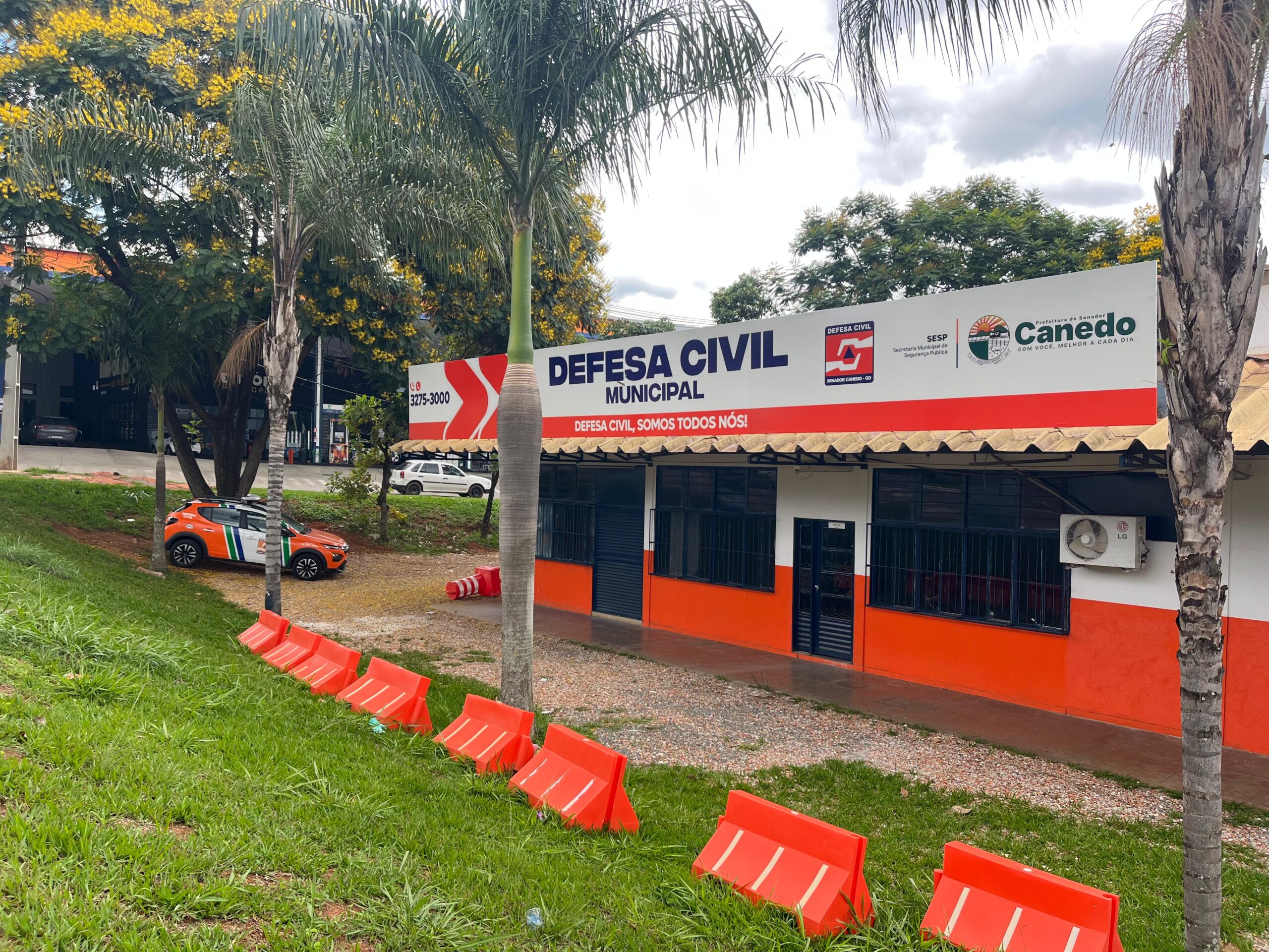 Senador Canedo inaugura nova base da Defesa Civil