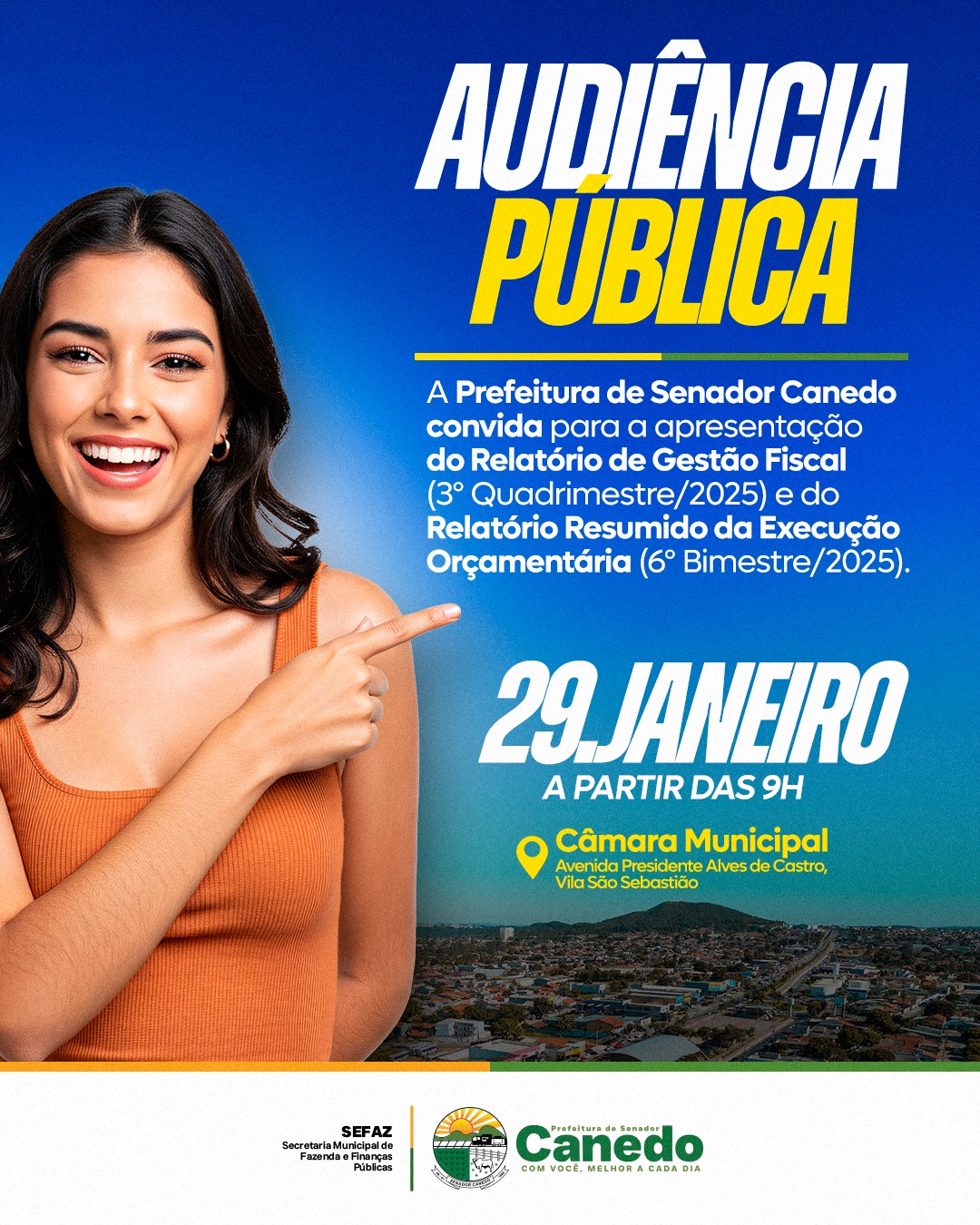 Fazenda apresenta balanço financeiro de Senador Canedo