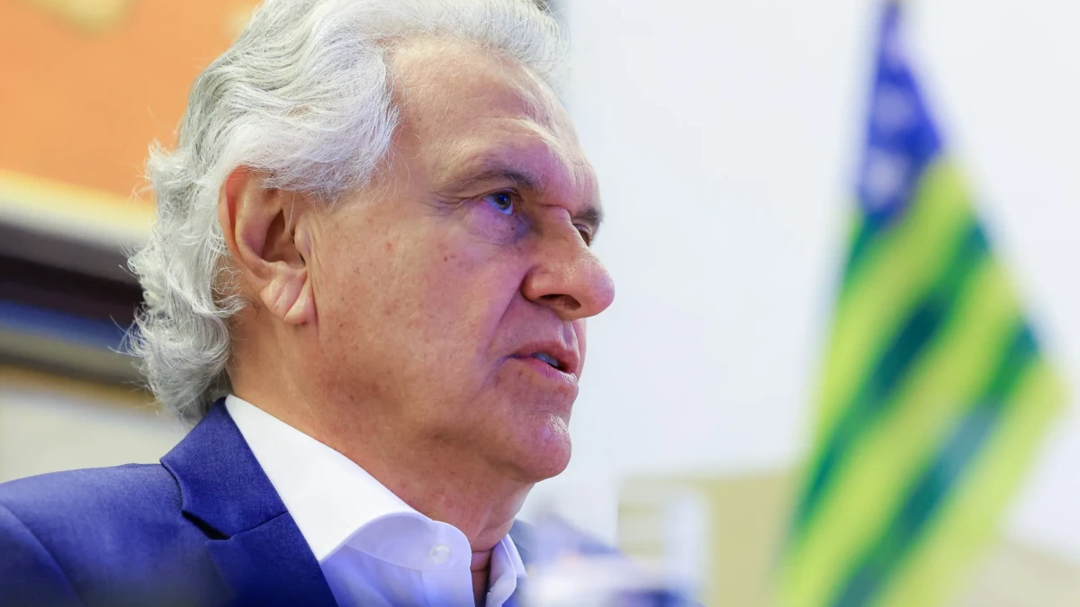 Caiado após reunião com Flávio: cada um segue o próprio caminho (Fotos divulgação)