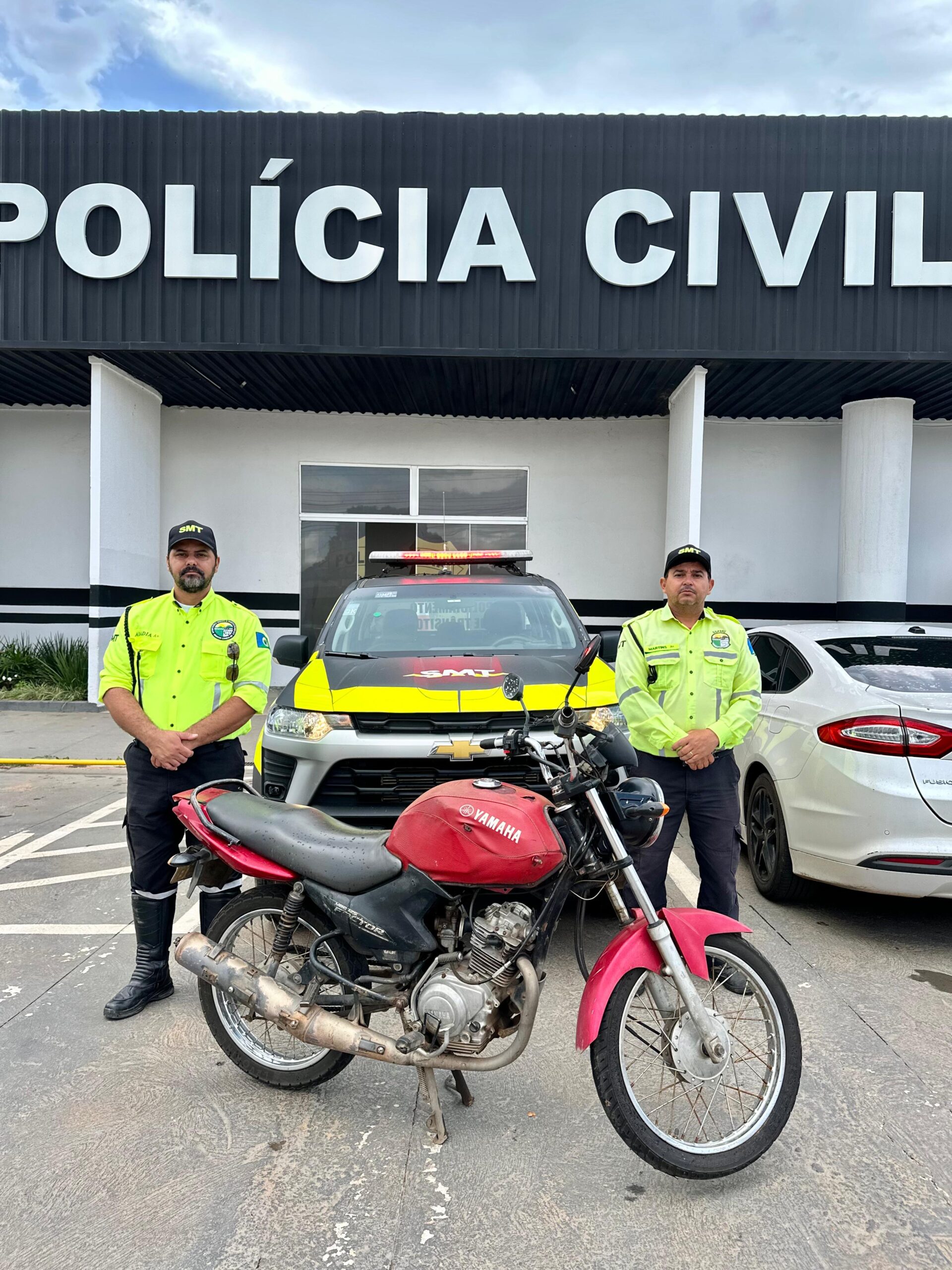 Motocicleta com registro de roubo é recuperada pela SMT em Senador Canedo