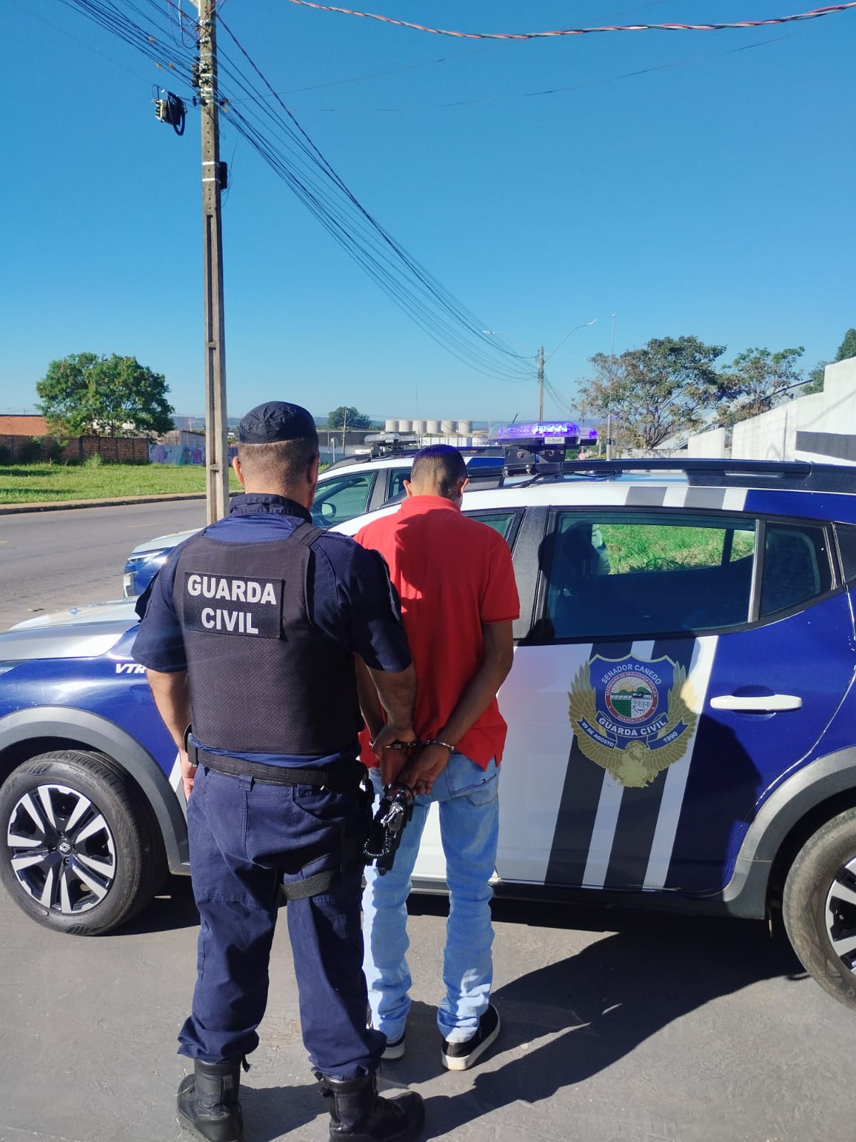 GCM detém acusado por violência doméstica em Senador Canedo