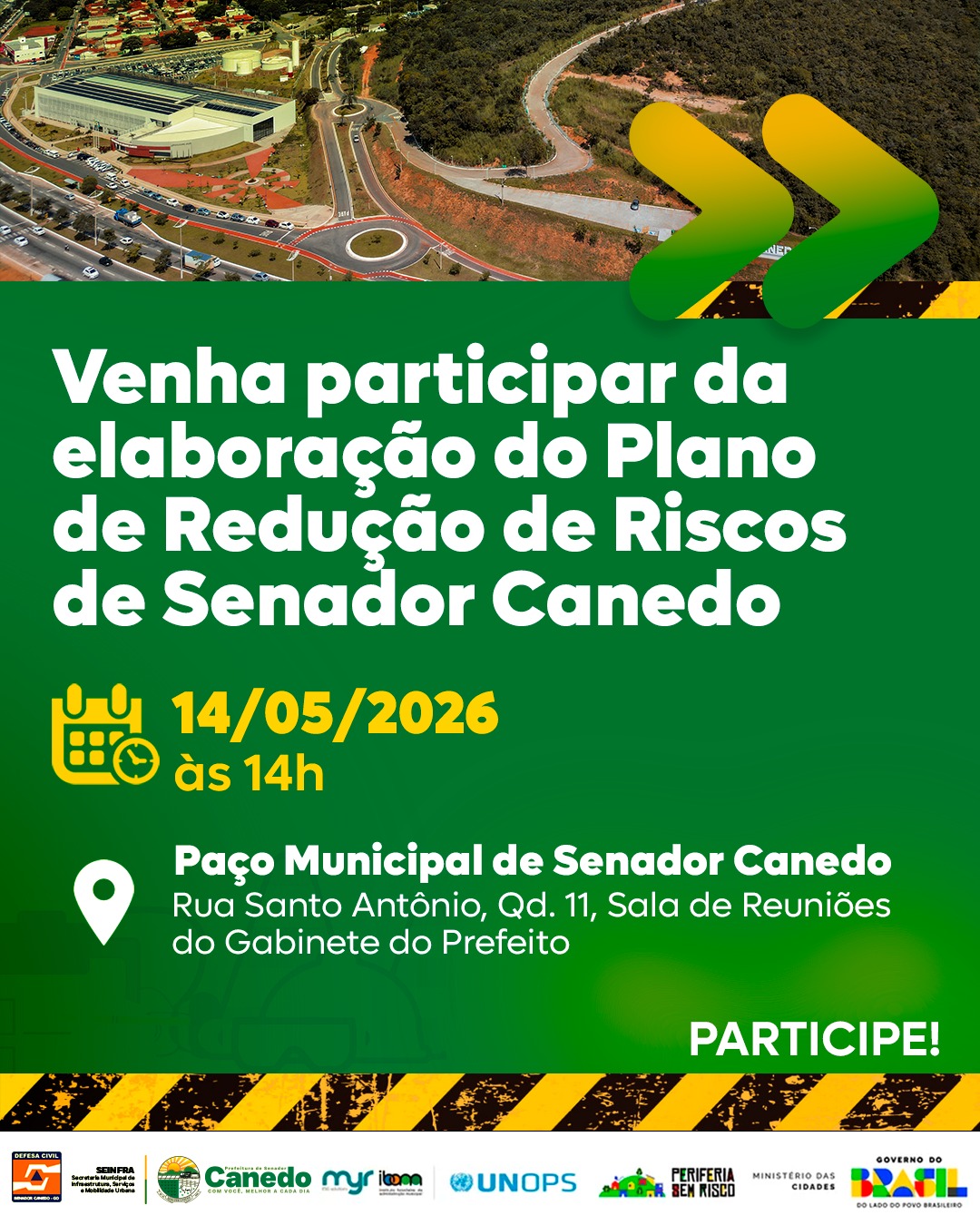 Senador Canedo realiza reunião para elaboração do Plano de Redução de Riscos