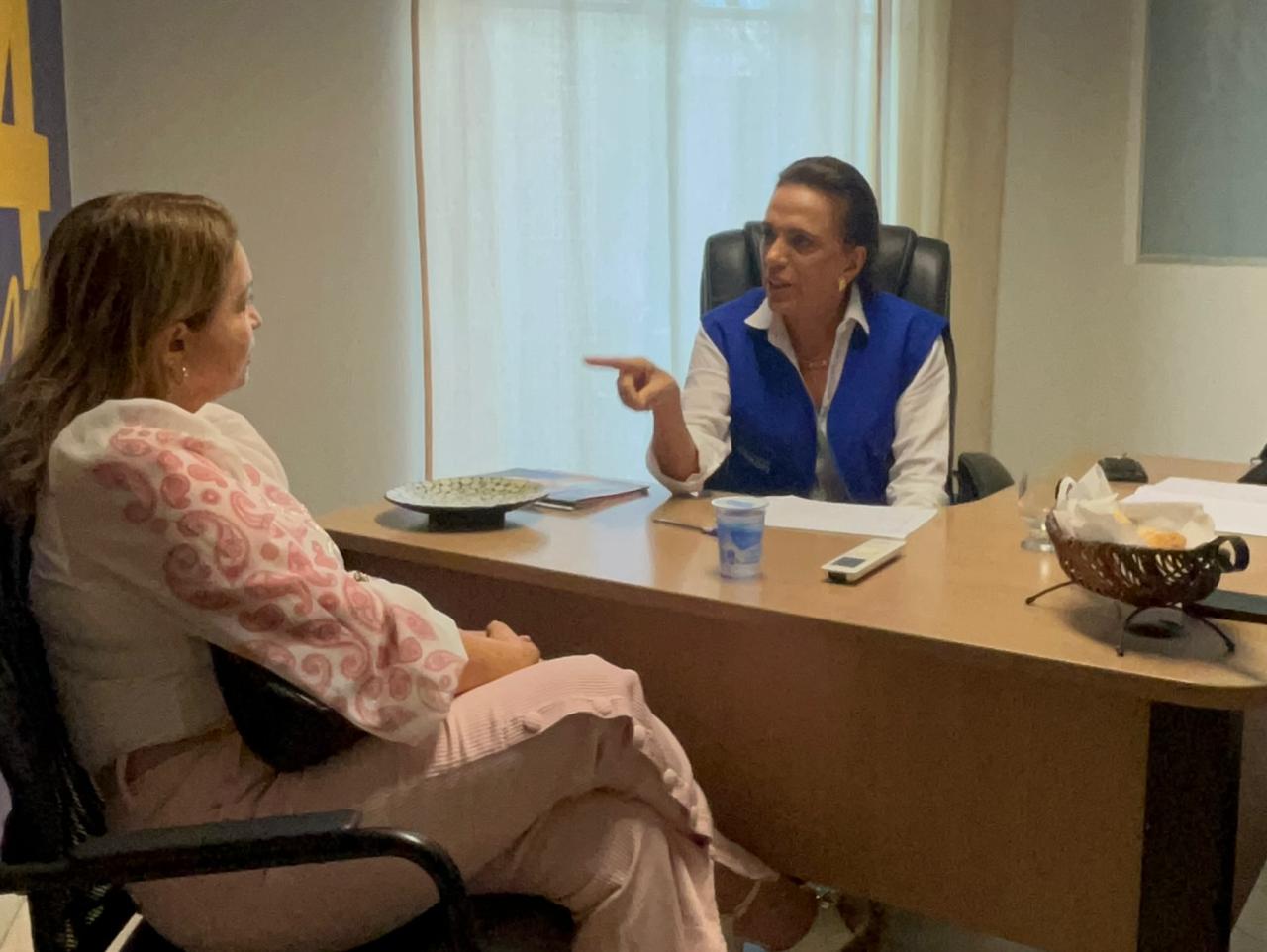 Gracinha Caiado declara apoio à pré-candidatura de Nailde Lima durante encontro em Goiânia